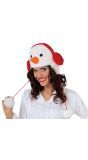 Warme Sneeuwpop Kerst Muts
