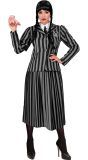 Wednesday Addams Kostuum Vrouwen Zwart Wit