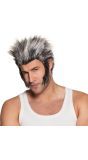 Weerwolf Wolverine Pruik Grijs