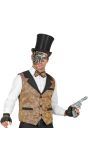 Western Steampunk Vest Man Bruin