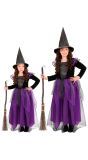 Wicca Paarse Heks Jurk Kind