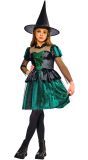 Wicked Witch Meisjes Kostuum Groen