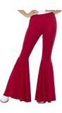 Wijde Dames Hippie Broek Rood