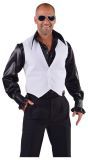 Wit 70's Gilet Mannen