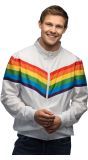 Wit 90's Regenboog Trainingsjas Heren