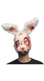 Wit Bloederig Konijn Masker Halloween