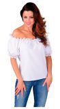 Wit Blousje met Vrije Schouder Dames