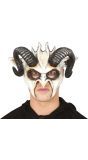 Wit Duivelsmasker met Horens