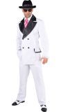 Wit Gestreept Gangster Outfit Mannen