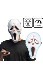 Wit Scream Spookmasker Halloween met LED Verlichting