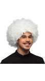 Witte 70's Disco Afro Pruik