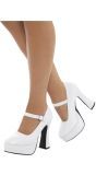 Witte 70's Platform Schoenen Dames
