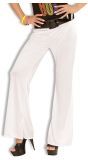 Witte 70's Stretch Broek