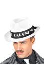 Witte Al Capone Hoed