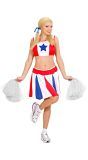 Witte Cheerleader Pom Pom
