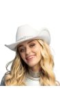 Witte Cowboyhoed met Hartjes