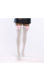 Witte Dames Kousen met Roze Strik