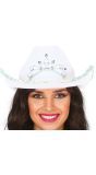 Witte Diamanten Cowboyhoed Bachelor Party
