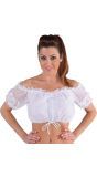 Witte Dirndl Blouse Vrouwen