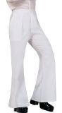 Witte Disco Broek 70's Stijl