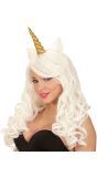 Witte Eenhoorn Pruik