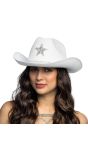 Witte Festival Cowboyhoed met Ster