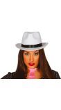 Witte Gangster Hoed Luxe