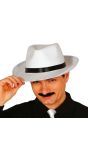 Witte Gangster Maffia Fedora