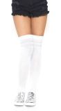 Witte Geribbelde Atleetsokken