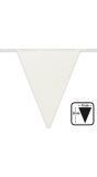 Witte Glitter Vlaggenlijn Karton