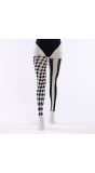 Witte Harlekijn Halloween Panty Dames