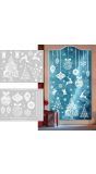 Witte Kerst Statische Raamstickers