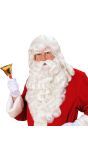 Witte Kerstman Pruik, Baard, Snor en Wenkbrauwen