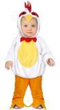Witte Kip Kostuum Baby