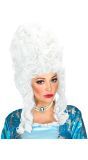 Witte Klassieke Pruik