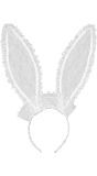 Witte Lace Konijn Oren