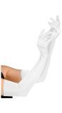 Witte Lange Gala Handschoenen