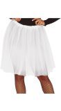 Witte Lange Tutu Dames 60cm