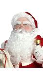 Witte Luxe Kerstman Pruikenset