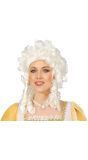 Witte Markiezin Victoria Pruik