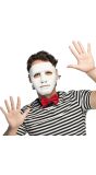 Witte Mime Theater Masker