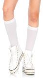 Witte Nylon Kniekousen