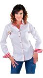 Witte Oktoberfest Blouse Vrouw