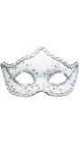 Witte Pailletten Rialto Oogmasker