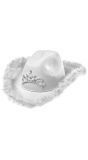 Witte Party Cowgirl Hoed