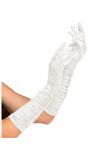 Witte Plisse Handschoenen
