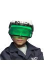 Witte Politie Helm Kind Groen