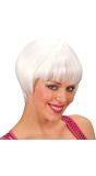 Witte Rave Pruik