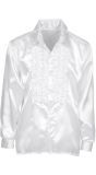 Witte Rouchen Blouse