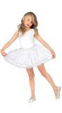 Witte Satijnen Tutu met Tule